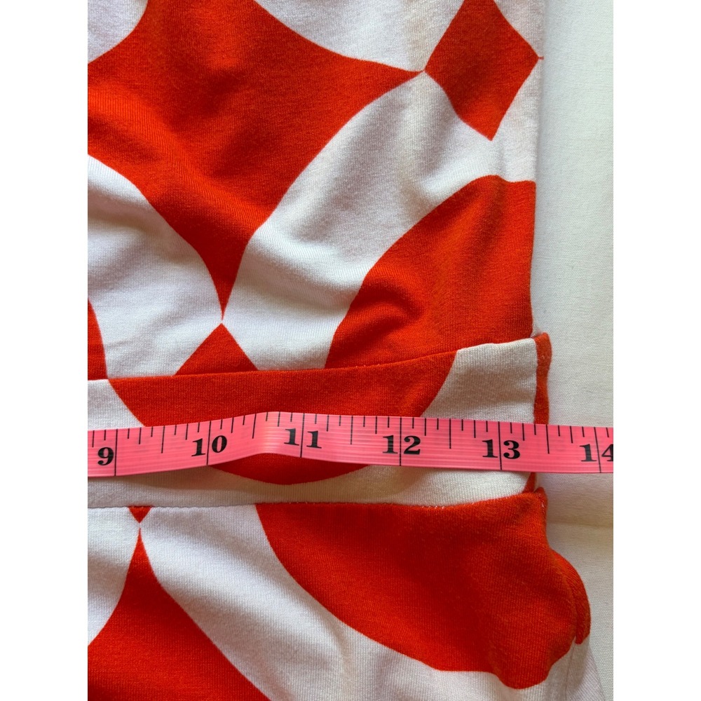 Banana Republic Orange White Geometric Circle Print Sleeveless Maxi Dress Small - Picture 7 of 11